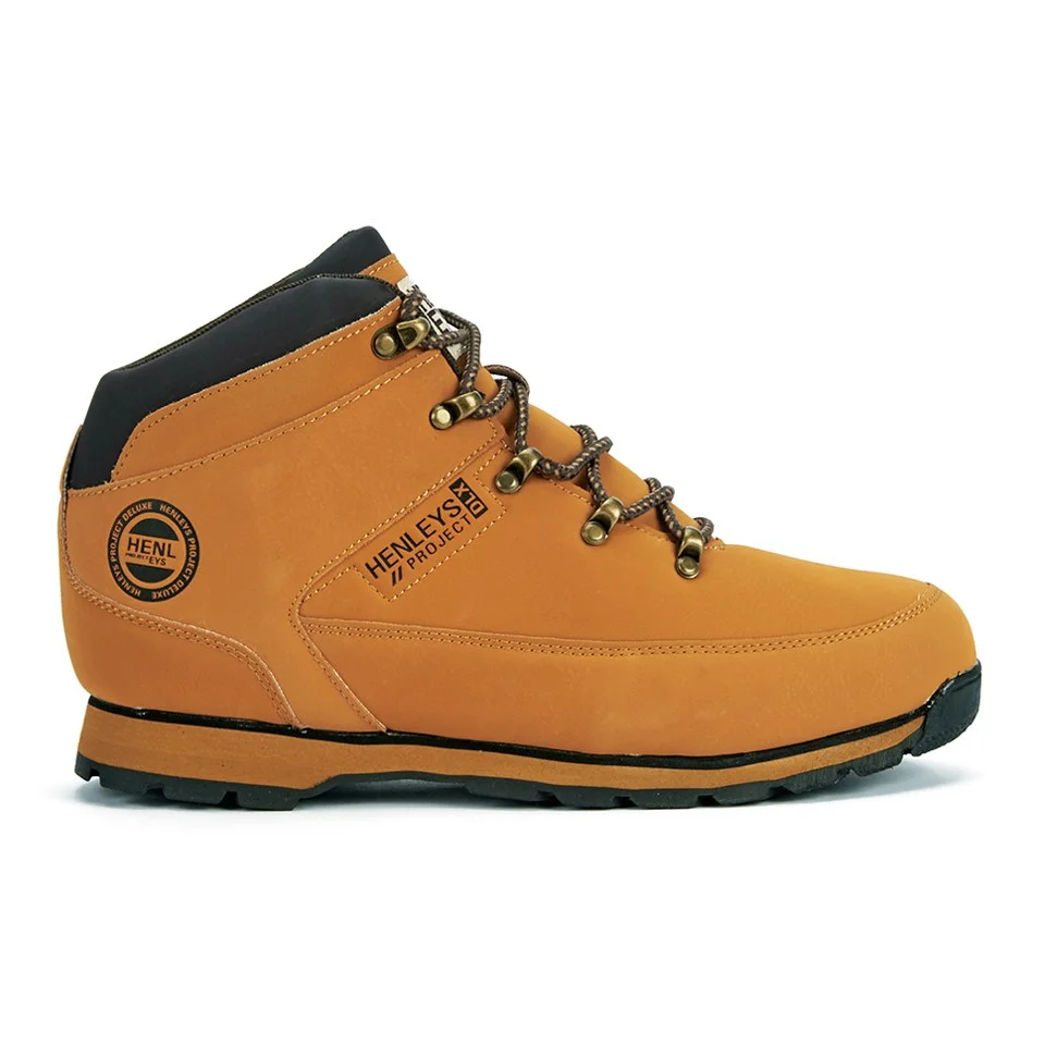 Henleys Men's Hiker Boots - Honey - UK 7 - Brown Image 1