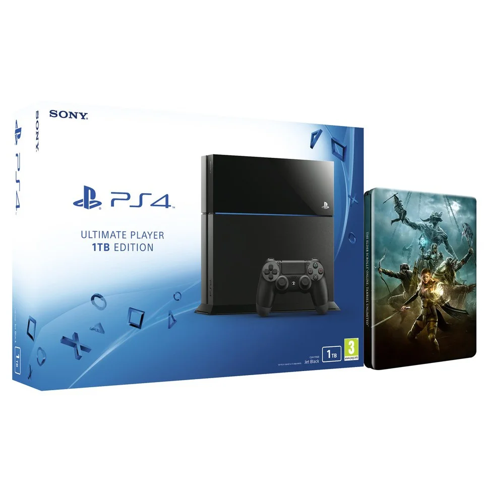 Sony PlayStation 4 1TB - Includes The Elder Scrolls Online: Tamriel Unlimited Steelbook Image 1