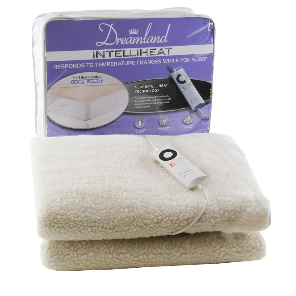 Dreamland 16211 Intelliheat Soft Fleece Electric Under Blanket - Single Image 1