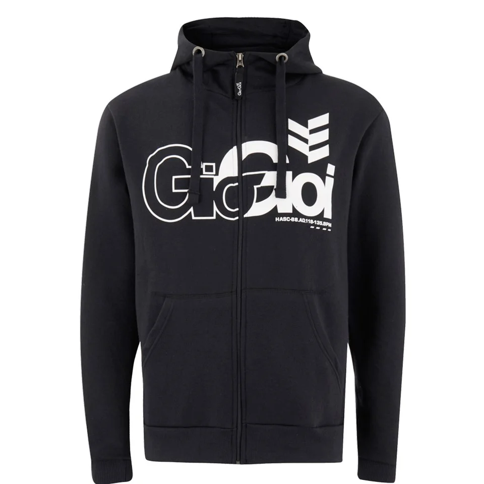 Gio Goi Men's Lancer Zip Through Hoody - Black - S - Black Image 1