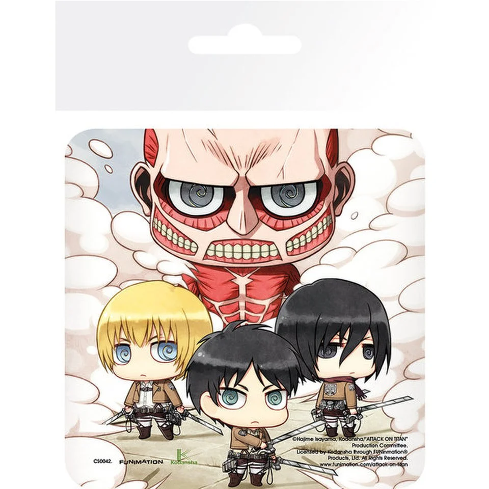 Attack On Titan Group - Coaster Image 1