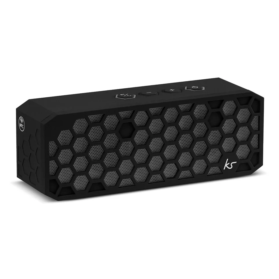 Kitsound Hive 2 Bluetooth Wireless Portable Stereo Speaker - Black Image 1