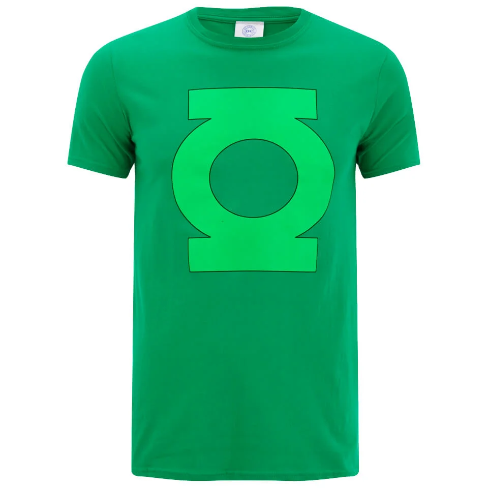DC Comics Men's Green Lantern Logo T-Shirt - Green - S - Green Image 1