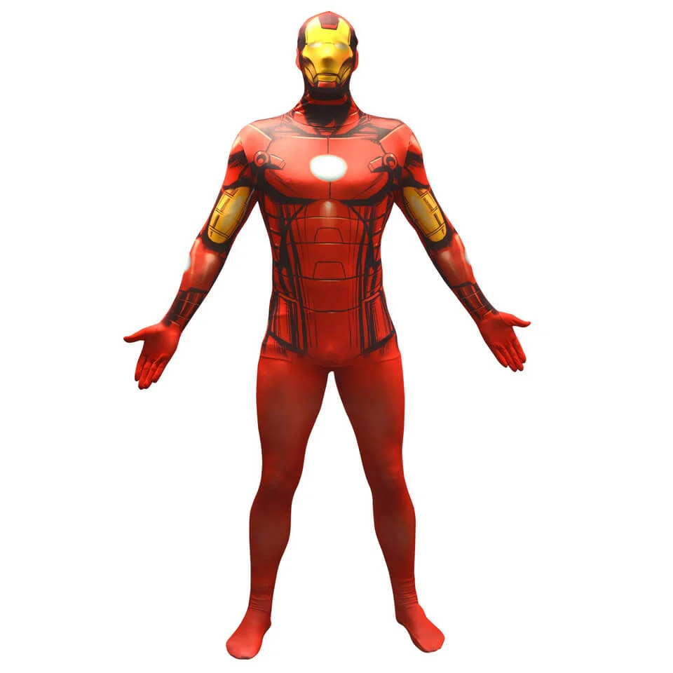 Morphsuit Adults' Basic Marvel Iron Man - M - Red Image 1