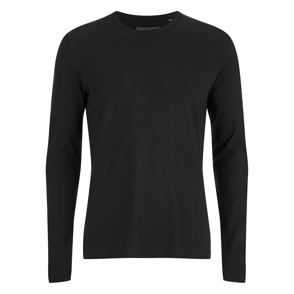 Brave Soul Men's Prague Long Sleeved Top - Black - S - Black Image 1