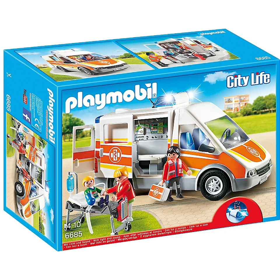 Playmobil City Life Ambulance with Light and Sound (6685) Image 1