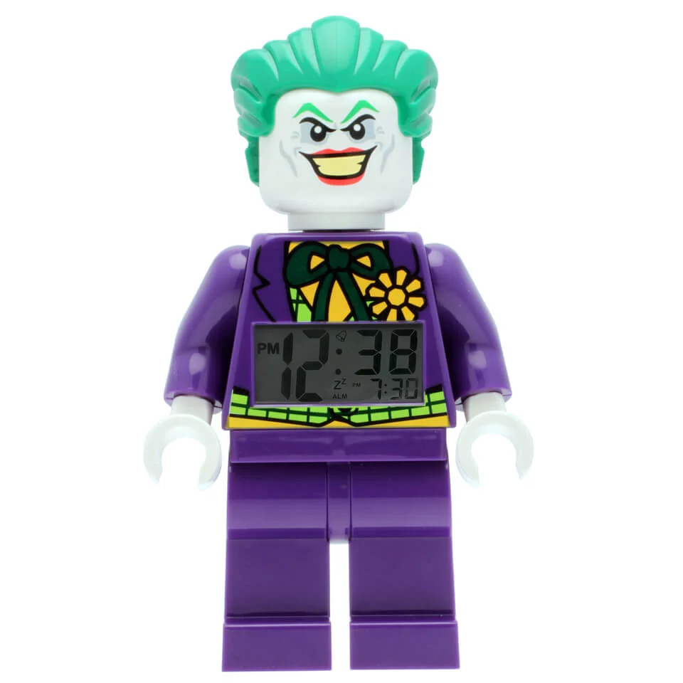 LEGO DC Comics Super Heroes The Joker Mini Figure Clock Image 1