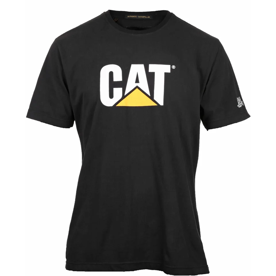 Caterpillar Men's Logo T-Shirt - Black - S - Black Image 1