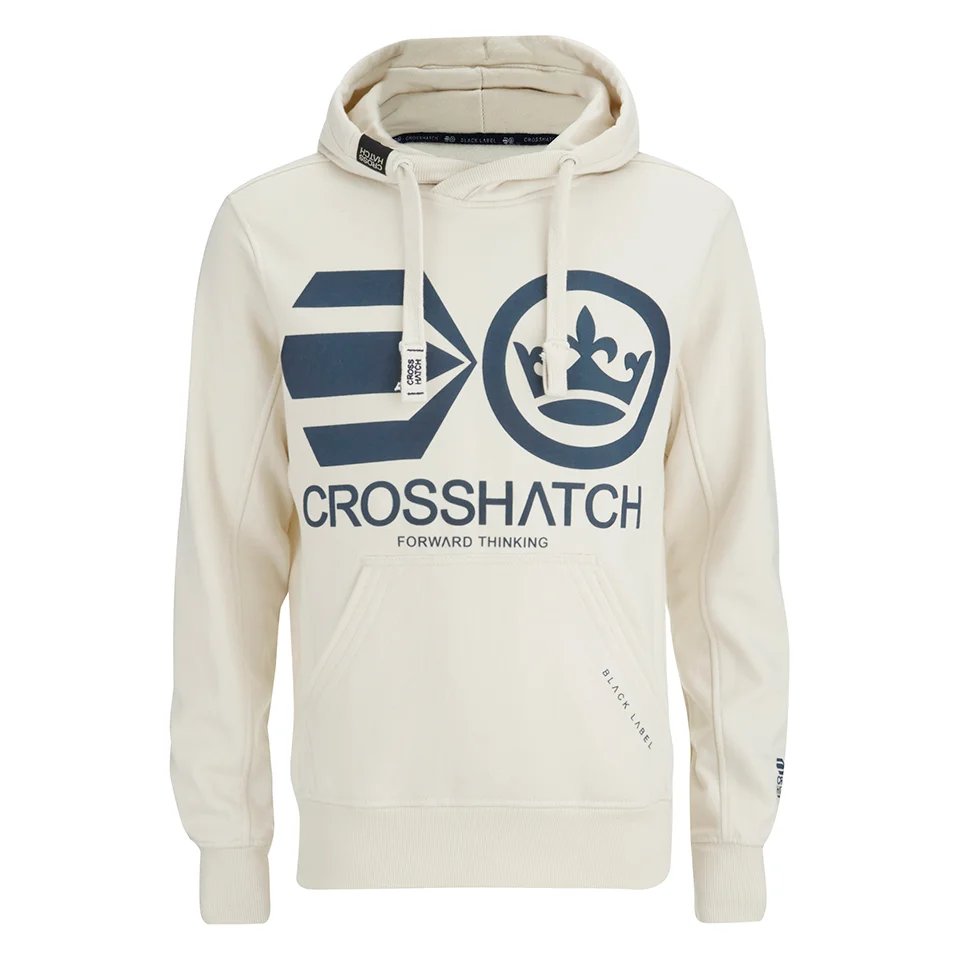 Crosshatch Men's Quon Kangeroo Pocket Hoody - Vaporous Grey - S - Grey Image 1
