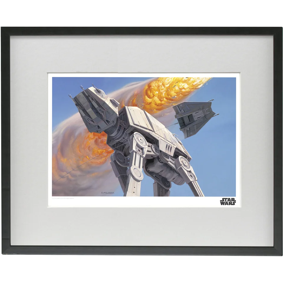 EXCLUSIVE Star Wars Ralph McQuarrie Framed Illustrated Art Print (16x12 Inches) (Limited Edition) Image 1