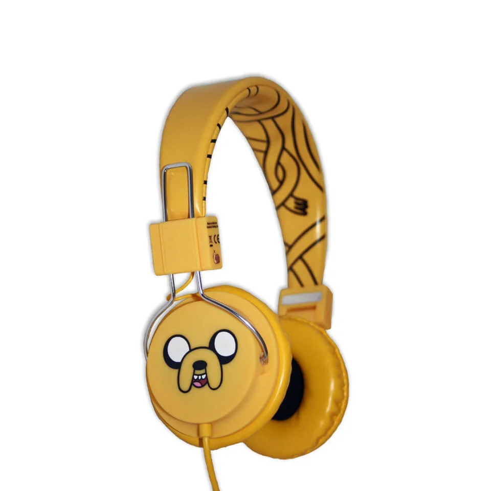 Adventure Time Jake and Finn Jake The Dog Folding On-Ear Headphones Image 1