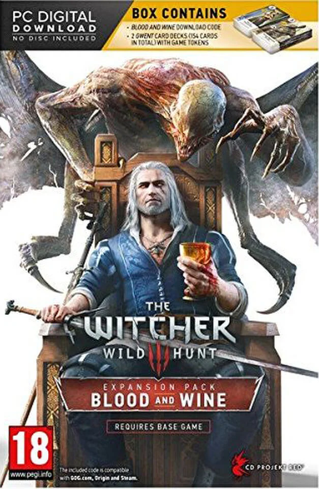 The Witcher III: Blood & Wine + 2 Gwent Card Decks (Download Code) Image 1