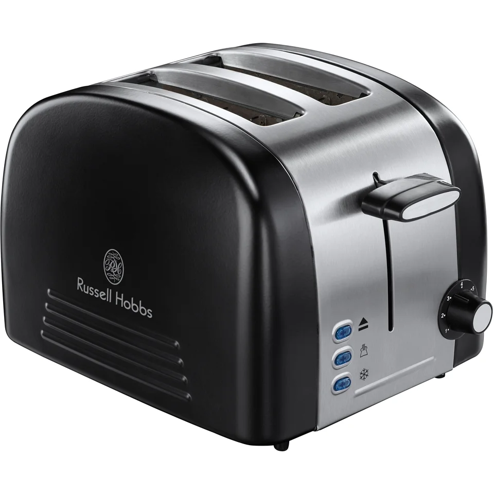 Russell Hobbs 18046 Ebony 2 Slice Toaster - Black Image 1