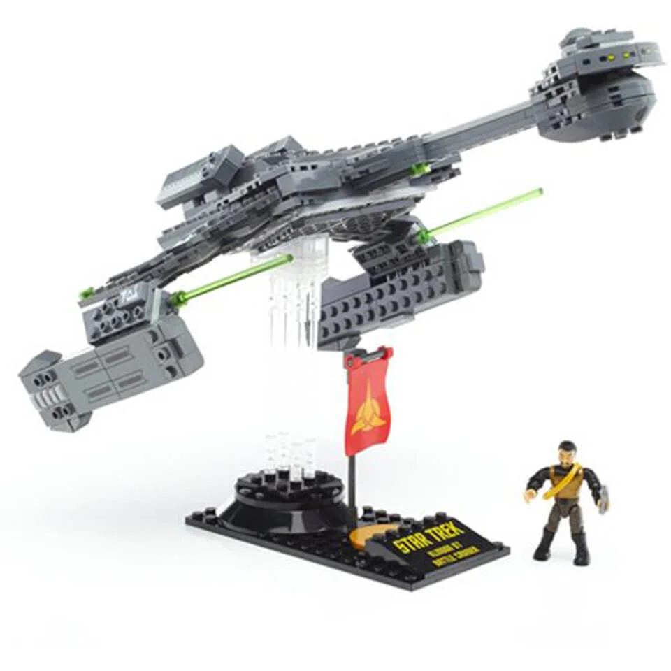 Mega Bloks Star Trek: The Original Series Klingon D-7 Battlecruiser Vehicle Image 1