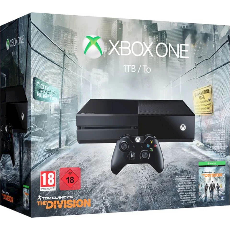 Xbox One 1TB Console - Includes Tom Clancy's The Division Image 1