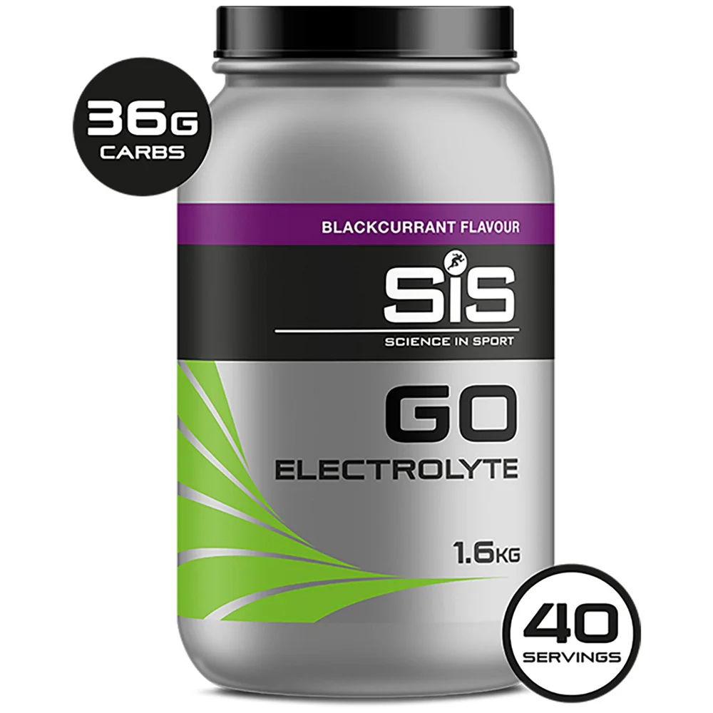 Science in Sport GO Electrolyte Drink Powder 1.6kg Tub - 1.6kg - Tub - Blackcurrant Image 1