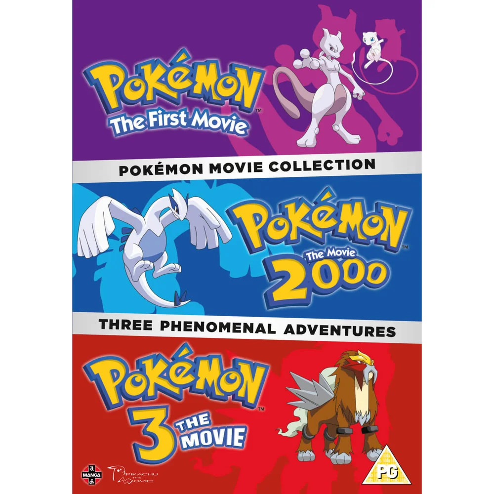 Pokémon Movie Collection (Pokémon The First Movie, Pokémon The Movie 2000, Pokémon 3 The Movie) Image 1