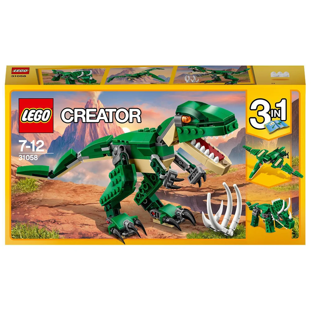 LEGO Creator: 3 in 1 Mighty Dinosaurs Model Building Set (31058) Image 1