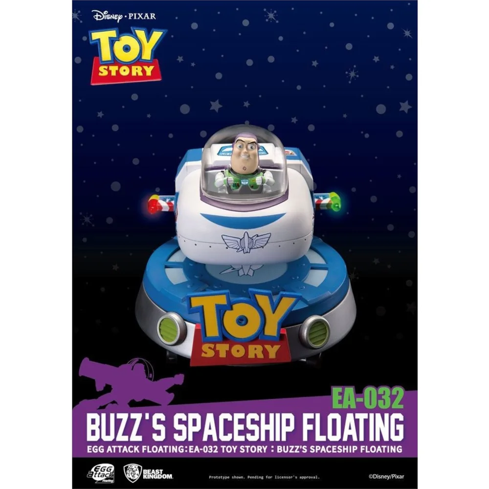 Beast Kingdom Toy Story Diorama Lumineux Egg Attack Buzz' Spaceship Floating 13cm Image 1