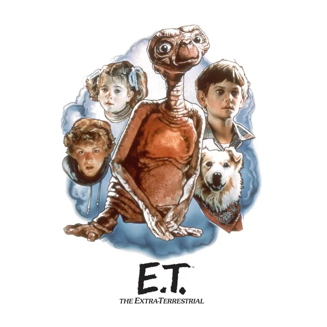 ET Painted Portrait T-Shirt - White