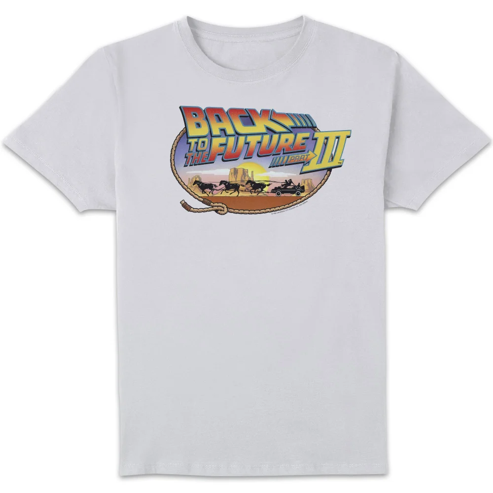 Back To The Future Lasso T-Shirt - White - S Image 1