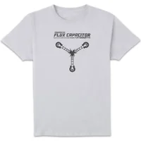 Back To The Future Powered By Flux Capacitor T-Shirt - White - undefined undefined
