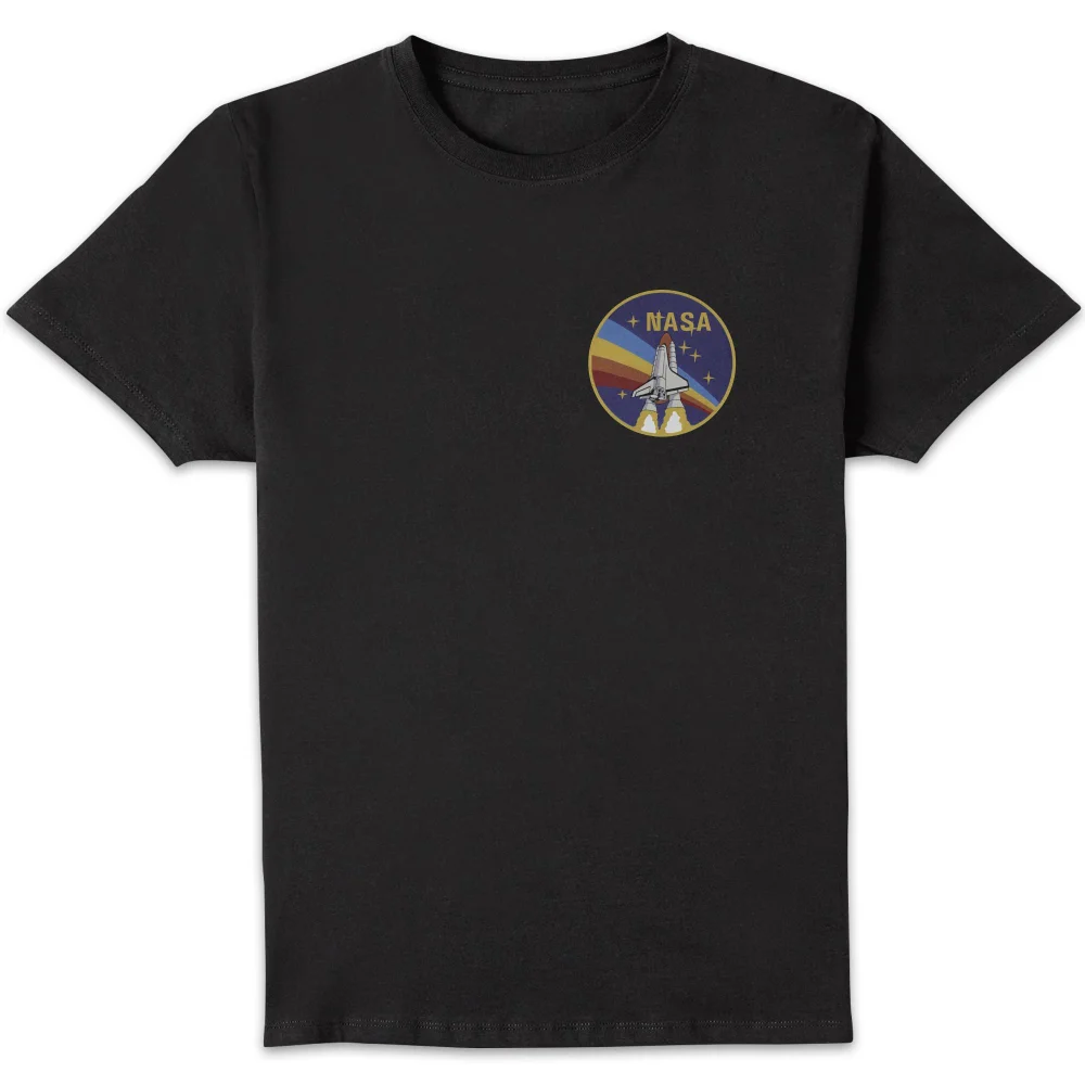 NASA Vintage Rainbow Shuttle T-Shirt - Black - S Image 1