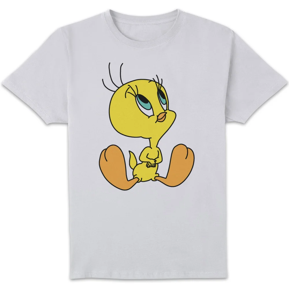 Looney Tunes Tweety Sitting Men's T-Shirt - White - S Image 1