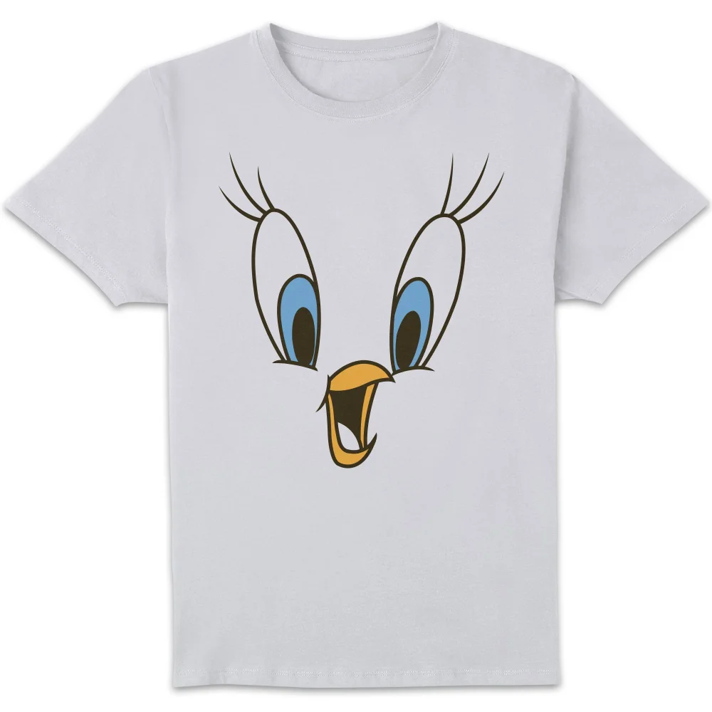 Looney Tunes Tweety Face Men's T-Shirt - White - S Image 1