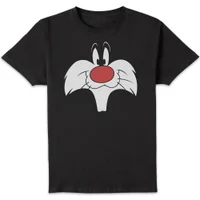 Looney Tunes Sylvester Big Face Men's T-Shirt - Black
