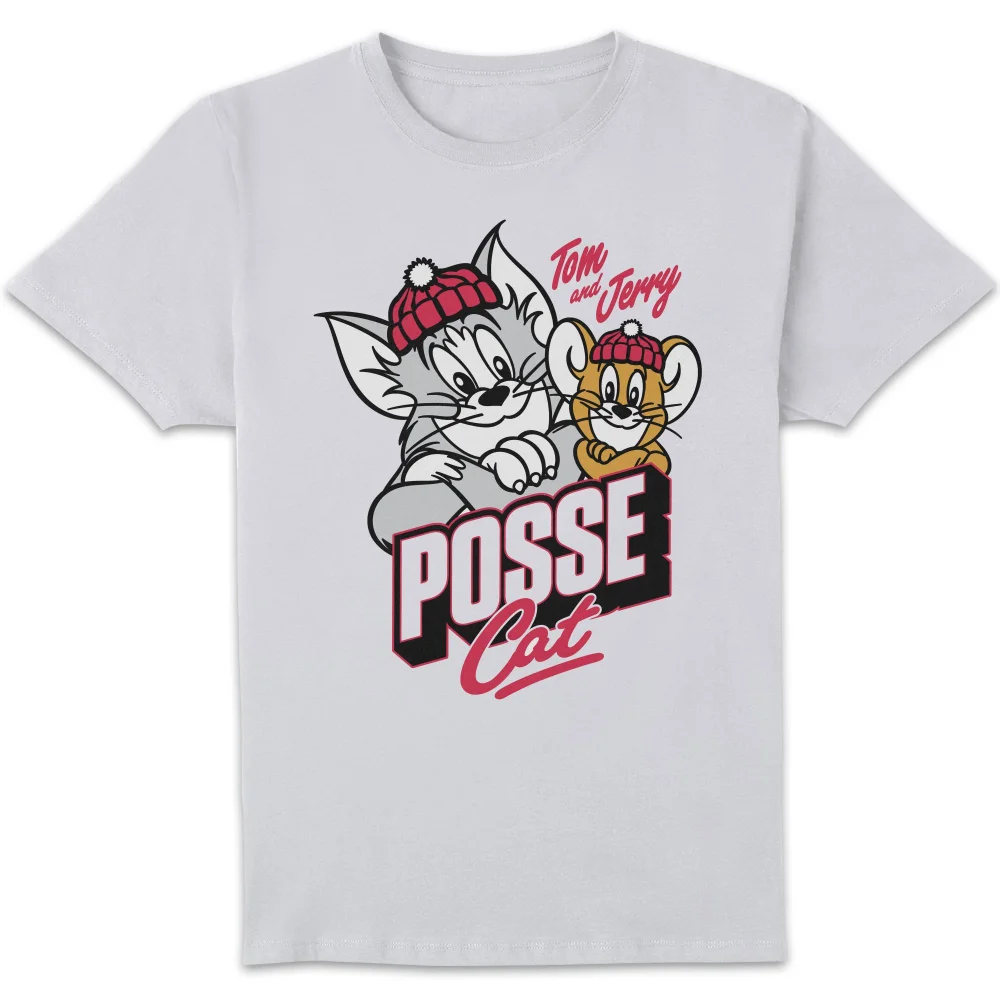 Tom & Jerry Posse Cat Men's T-Shirt - White - S Image 1