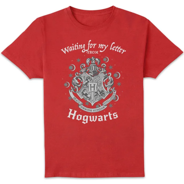 Harry Potter Waiting For My Letter From Hogwarts Men's T-Shirt - Red