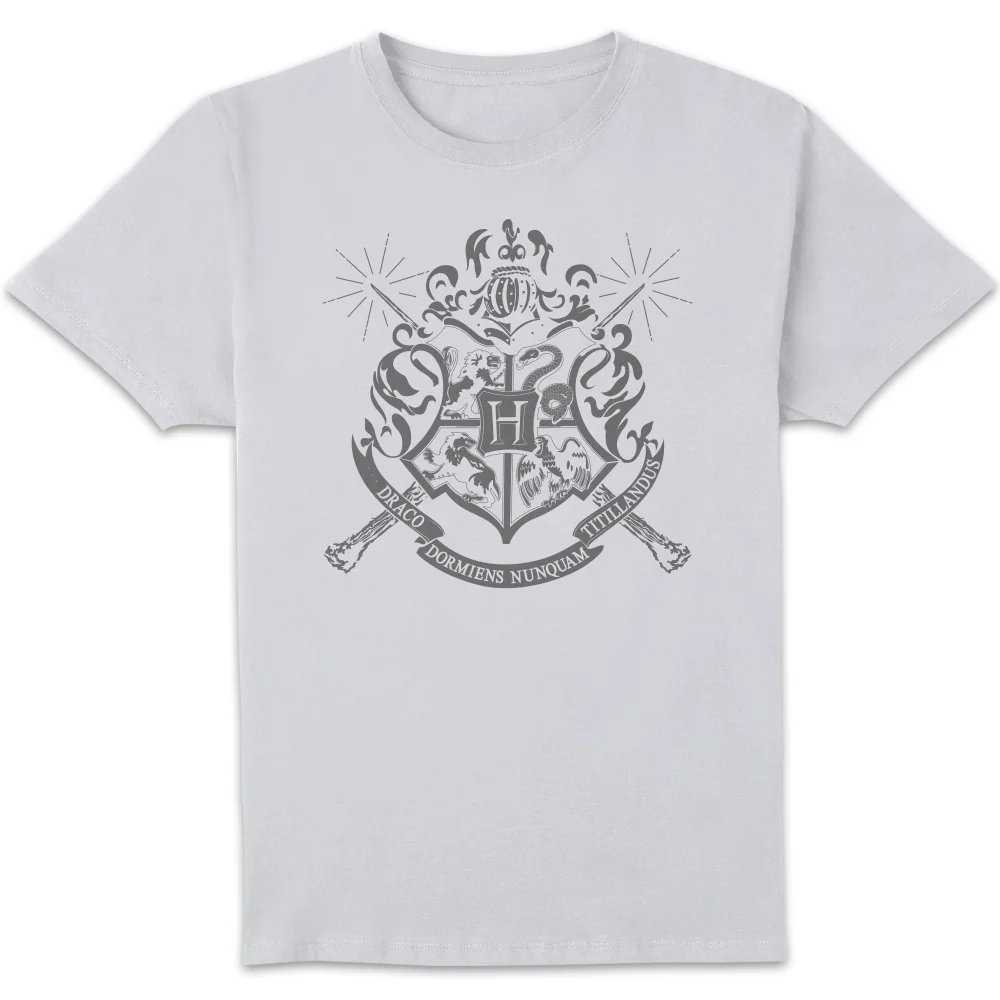 Harry Potter Hogwarts House Crest Men's T-Shirt - White - S Image 1