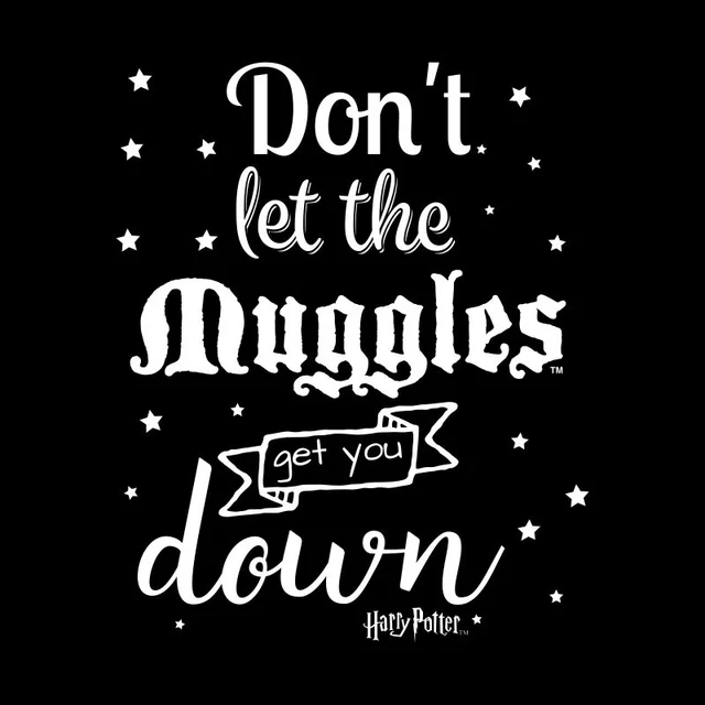 Harry Potter Don't Let The Muggles Get You Down Men's T-Shirt - Black