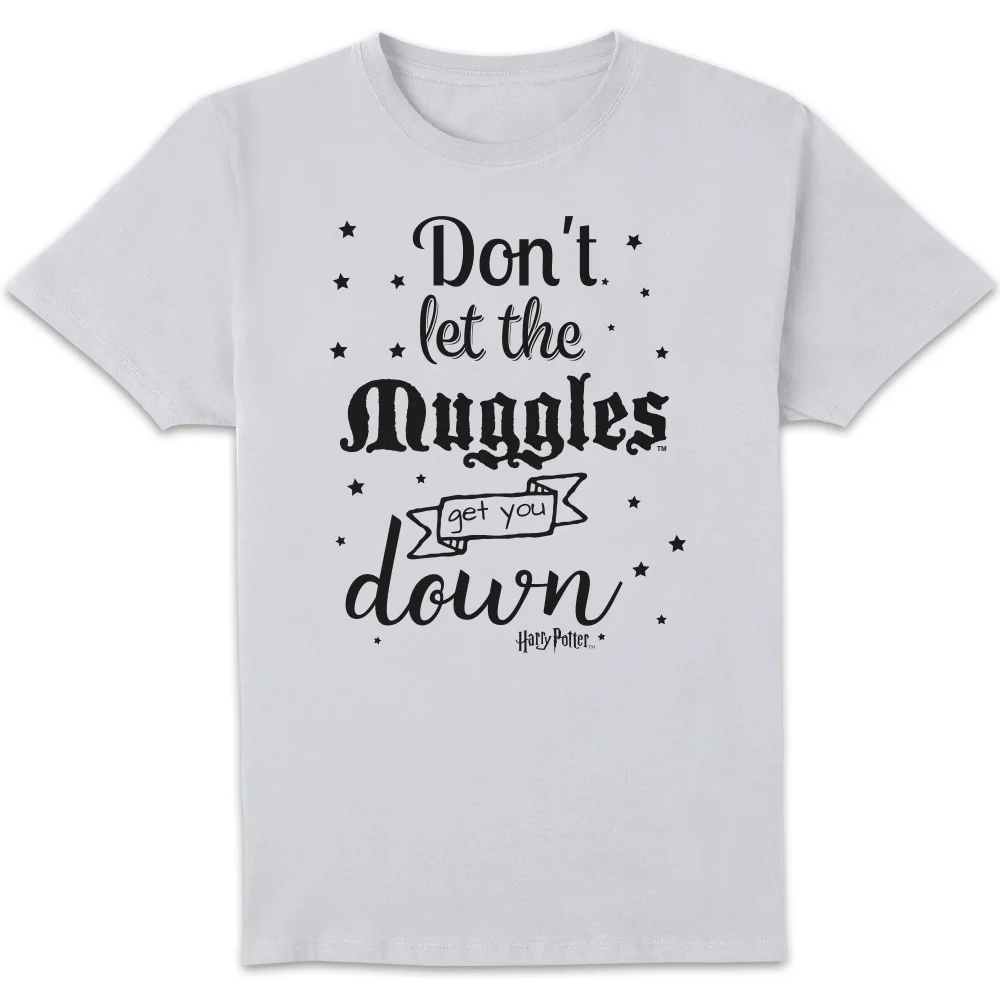 Harry Potter Don't Let The Muggles Get You Down Men's T-Shirt - White - S Image 1