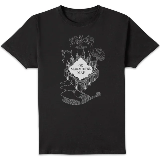 Harry Potter The Marauder's Map Men's T-Shirt - Black