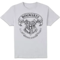 Harry Potter Hogwarts Crest Men's T-Shirt - White - undefined undefined