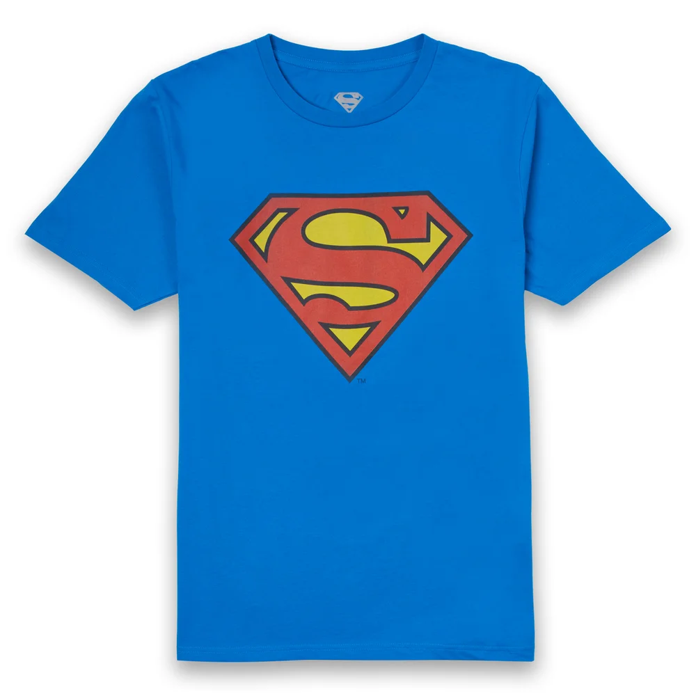 DC Originals Official Superman Shield Men's T-Shirt - Royal Blue - S Image 1