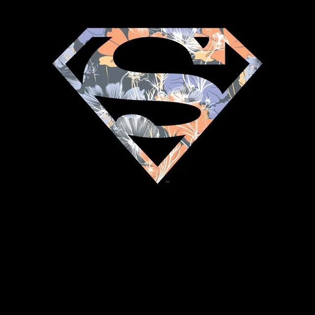 DC Originals Floral Superman Men's T-Shirt - Black