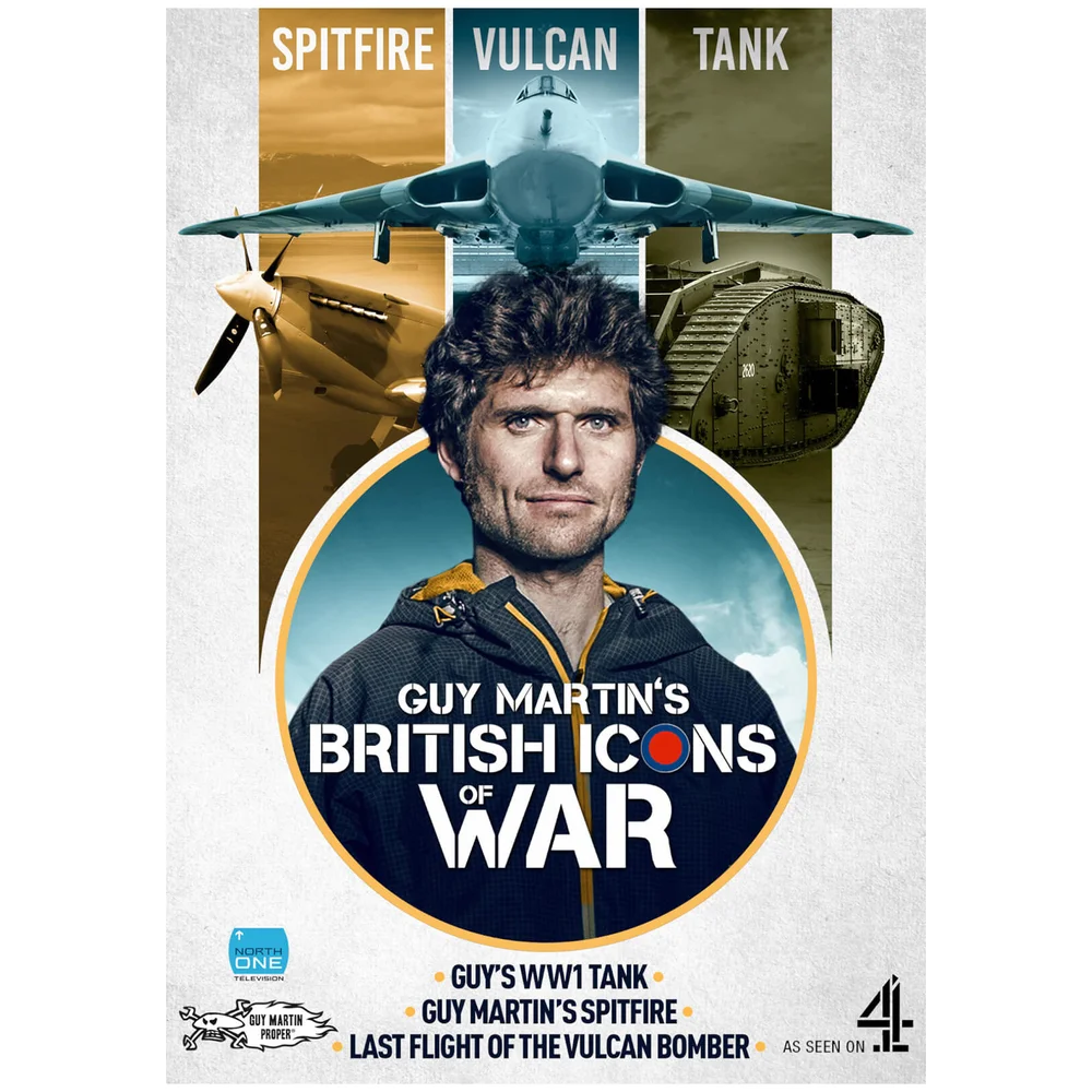 Guy Martin's British Icons of War - Boxset (Vulcan/Spitfire/Tank) Image 1