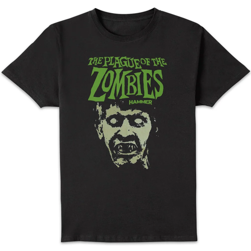 Hammer Horror Plague Of The Zombies Portrait Men's T-Shirt - Black - S Image 1
