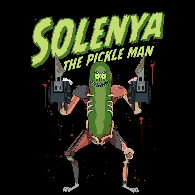 Rick and Morty Solenya Men's T-Shirt - Black