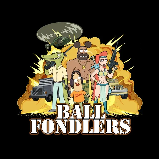 Rick and Morty Ball Fondlers Men's T-Shirt - Black