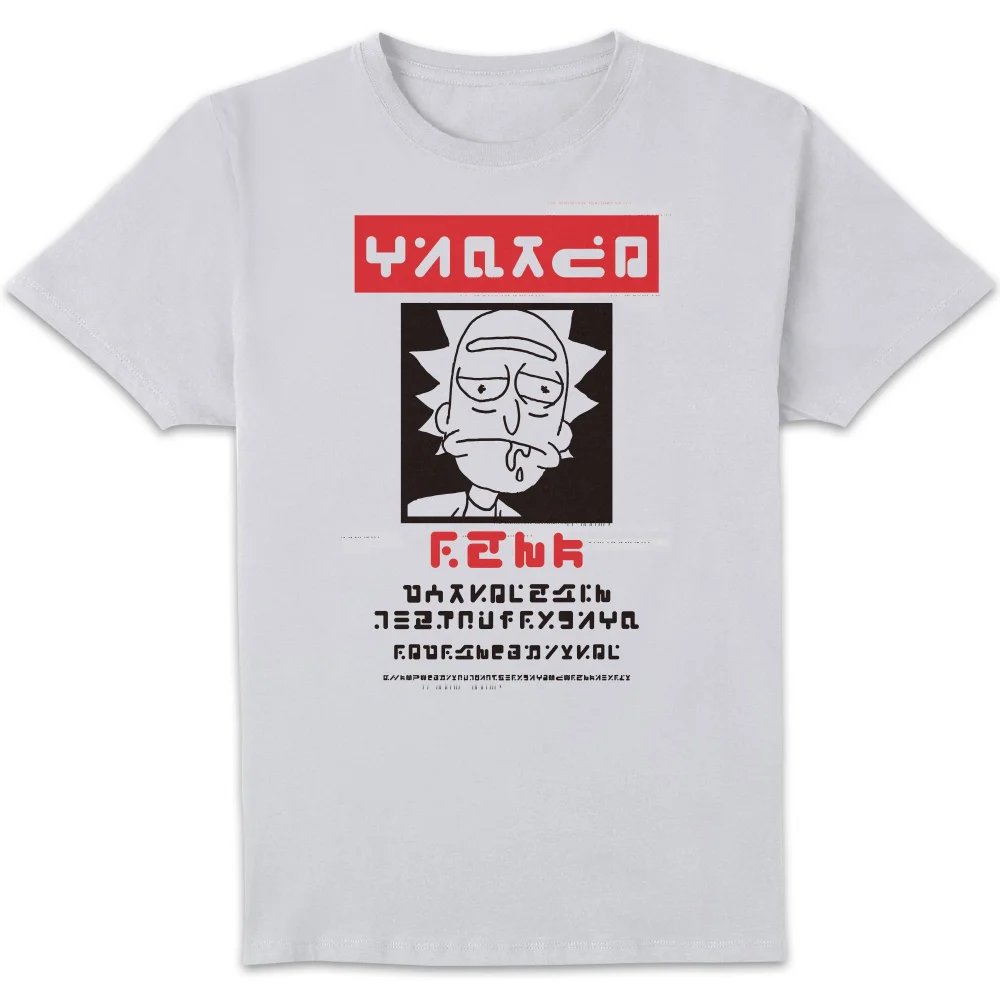 Rick and Morty Wanted Rick Men's T-Shirt - White - S Image 1