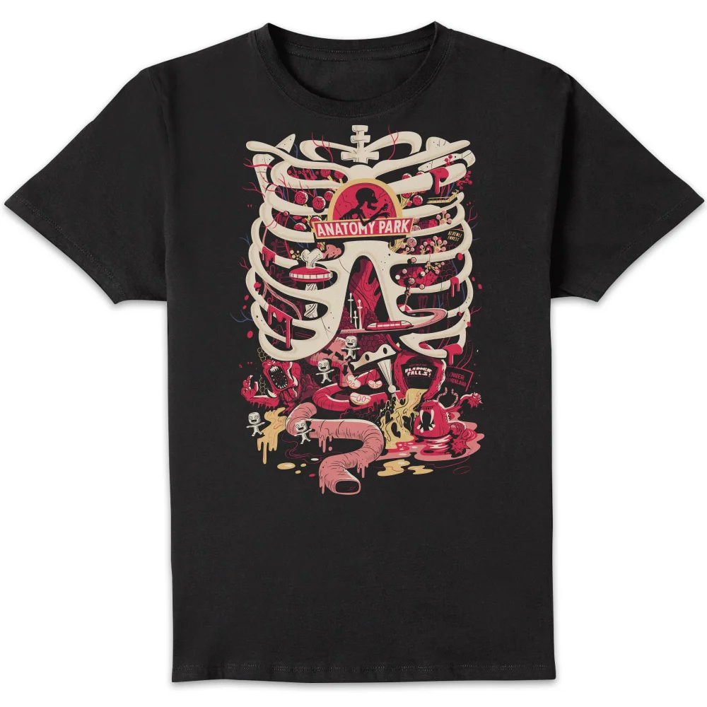 Rick and Morty Anatomy Park Men's T-Shirt - Black - S Image 1