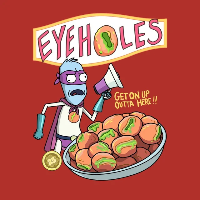 Zavvi Exclusive Rick and Morty Eyeholes Men's T-Shirt - Red