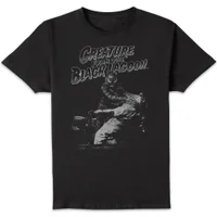 Universal Monsters Creature From The Black Lagoon Black and White Men's T-Shirt - Black