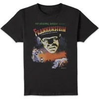 Universal Monsters Frankenstein Vintage Poster Men's T-Shirt - Black