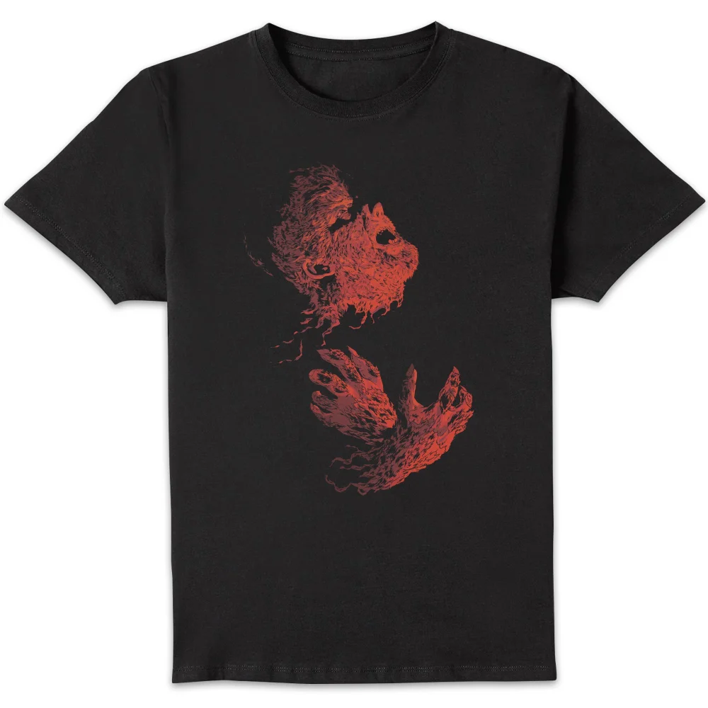 Universal Monsters The Wolfman Illustrated Men's T-Shirt - Black - S Image 1