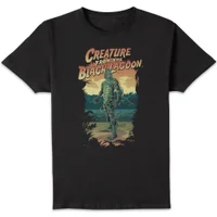 Universal Monsters Creature From The Black Lagoon Illustrated Men's T-Shirt - Black - undefined undefined
